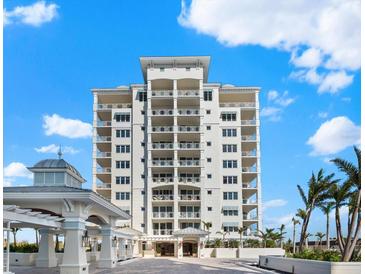 Elegant high rise building with waterfront views and resort-style amenities at 2050 Benjamin Franklin Dr # B304, Sarasota, FL 34236