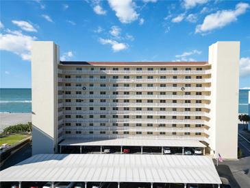 Oceanfront building, featuring multiple floors and balconies, offering stunning ocean views at 255 The Esplanade N # 506, Venice, FL 34285