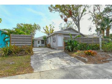 Cute bungalow home with a fenced yard and private driveway at 1320 Cocoanut Ave, Sarasota, FL 34236