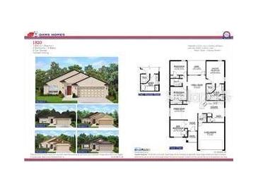 Two-story house with a two-car garage and a well-maintained lawn at 2671 Averland Loop, North Port, FL 34287
