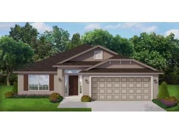 Attractive single-story home with a two-car garage at 2672 Averland Loop, North Port, FL 34287