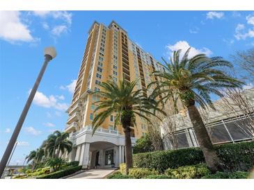 Luxury high-rise building with palm trees and city views at 345 Bayshore Blvd # 308, Tampa, FL 33606