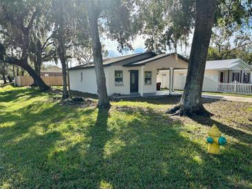 Newly renovated house with carport and a well-maintained lawn at 3201 W Delaware Ave, Plant City, FL 33563