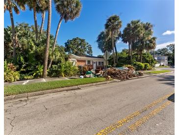 Brick ranch home with palm trees and a large yard at 215 S West Shore Blvd, Tampa, FL 33609