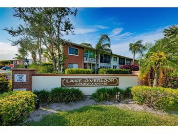 Lake Overlook Condominium entrance sign and landscaping at 4580 Overlook Ne Dr # 297, St Petersburg, FL 33703