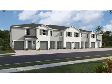 Modern 3-unit townhome development with 2-car garages at 1540 Hammer Pl, Largo, FL 33774