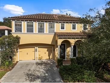 Two-story house with a two car garage and manicured landscaping at 20314 Chestnut Grove Dr, Tampa, FL 33647