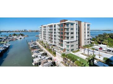 Luxury waterfront condo building with boat slips and amazing water views at 920 N Osceola Ave # 702, Clearwater, FL 33755