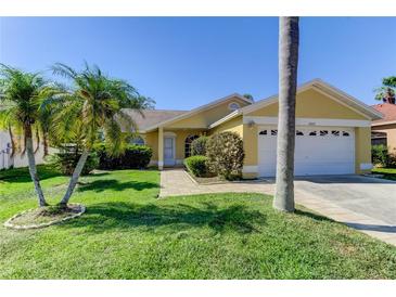 Well-maintained house with attractive landscaping and two-car garage at 11507 Whispering Hollow Dr, Tampa, FL 33635