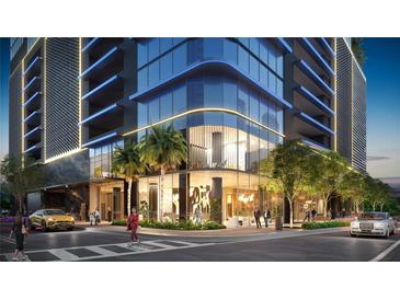 Modern high-rise building with upscale architectural design and city views at 1101 E Jackson St # 3601, Tampa, FL 33602