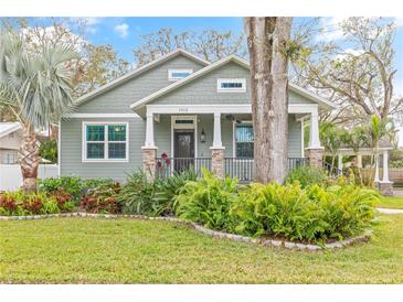 Charming craftsman home with a landscaped front yard at 1012 River Heights Ave, Tampa, FL 33603