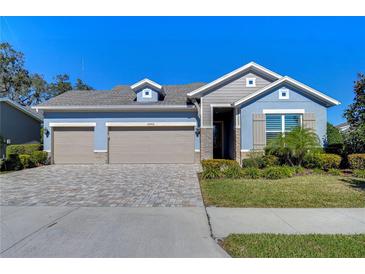 Beautiful two-story home with three-car garage and landscaped yard at 13903 Natures Reserve Dr, Lithia, FL 33547