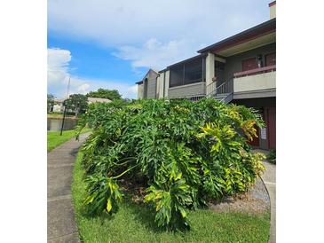 Condo building featuring lush landscaping and serene surroundings at 10263 Gandy Blvd # 2314, St Petersburg, FL 33702