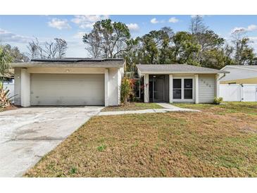 Charming single-story home with a two-car garage and well-maintained front yard at 4504 Grainary Ave, Tampa, FL 33624