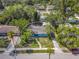 Aerial view of a single Gathering home with a large yard at 512 1St E Ave, Bradenton, FL 34208