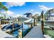 Private boat dock with lift and multiple slips at 858 Hudson Ave # 858, Sarasota, FL 34236