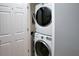 Convenient laundry room with stackable washer and dryer at 7317 Skybird Rd # 7317, Bradenton, FL 34209