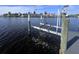 Solar powered boat lift on the waterfront at 5061 Collingswood Blvd, Port Charlotte, FL 33948