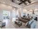 Open concept living area showcasing kitchen, office, and living spaces at 5061 Collingswood Blvd, Port Charlotte, FL 33948