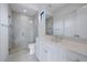 Spa-like bathroom with a large shower and white vanity at 3739 Caledonia Ln, Sarasota, FL 34240