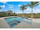 Resort-style pool with spa and water feature, offering scenic views at 3739 Caledonia Ln, Sarasota, FL 34240