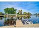 Private boat dock with jet skis at 4409 Crews Ct, Port Charlotte, FL 33952