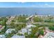 Scenic aerial of luxury homes in a tropical area near the intercoastal waterway at 5005 Gulf Of Mexico Dr # 5, Longboat Key, FL 34228