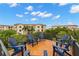 Inviting rooftop deck with outdoor seating and community views at 5005 Gulf Of Mexico Dr # 5, Longboat Key, FL 34228