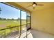 Screened lanai overlooking a golf course at 12720 Sorrento Way # 102, Bradenton, FL 34211