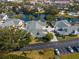 Aerial view of multiple villas near a lake at 4629 Whirlaway Dr # B, Sarasota, FL 34233