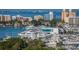 Breathtaking marina view with many yachts and boats at 1155 N Gulfstream Ave # 406, Sarasota, FL 34236