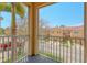 Enjoy serene community views from this screened balcony at 3784 Parkridge Cir # 22-203, Sarasota, FL 34243