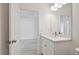 Bathroom with vanity, single sink and mirror at 19642 Fort King Run, Brooksville, FL 34601