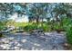 Community picnic area with seating and lush landscaping at 5654 Simonton St, Bradenton, FL 34203