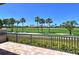 Enjoy breathtaking golf course views from this patio at 2383 Harbour Oaks Dr, Longboat Key, FL 34228