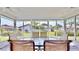 Relaxing screened porch with patio furniture and backyard views at 1415 Piedmont Rd, Venice, FL 34293