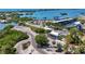 Aerial view of waterfront community with marina and park at 207 Woodland Dr # 207, Osprey, FL 34229