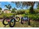 Leisure bikes parked in the community green space at 5230 Hyland Hills Ave # 1315, Sarasota, FL 34241