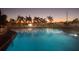 Evening view of the community swimming pool at 4906 Sea Island Ave, Sarasota, FL 34234