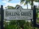 Rolling Green Golf Village entrance sign at 2687 Golf Course Dr # 219, Sarasota, FL 34234