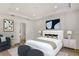 Inviting main bedroom with a plush bed, soft colors, and elegant furnishings at 2625 Waterfront Cir, Sarasota, FL 34240