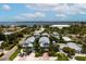 Aerial view of a light blue house and neighborhood at 4805 2Nd Ave, Holmes Beach, FL 34217