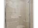 Shower stall with glass enclosure and tiled walls at 6438 Watercrest Way # 204, Lakewood Ranch, FL 34202