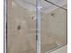 Large walk-in shower with glass enclosure at 6438 Watercrest Way # 204, Lakewood Ranch, FL 34202