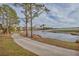 Scenic walking path along the lake and golf course at 6438 Watercrest Way # 204, Lakewood Ranch, FL 34202