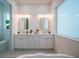 Double vanity bathroom with a large soaking tub and separate shower at 2430 Floyd St, Sarasota, FL 34239