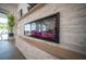 Close-up view of modern electric fireplace at 2430 Floyd St, Sarasota, FL 34239
