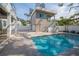 Inviting rectangular pool with surrounding patio at 2430 Floyd St, Sarasota, FL 34239