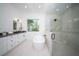 Bathroom boasts a soaking tub and walk-in shower at 2446 Floyd St, Sarasota, FL 34239