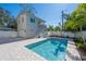 Private pool with spacious patio and modern guesthouse at 2446 Floyd St, Sarasota, FL 34239